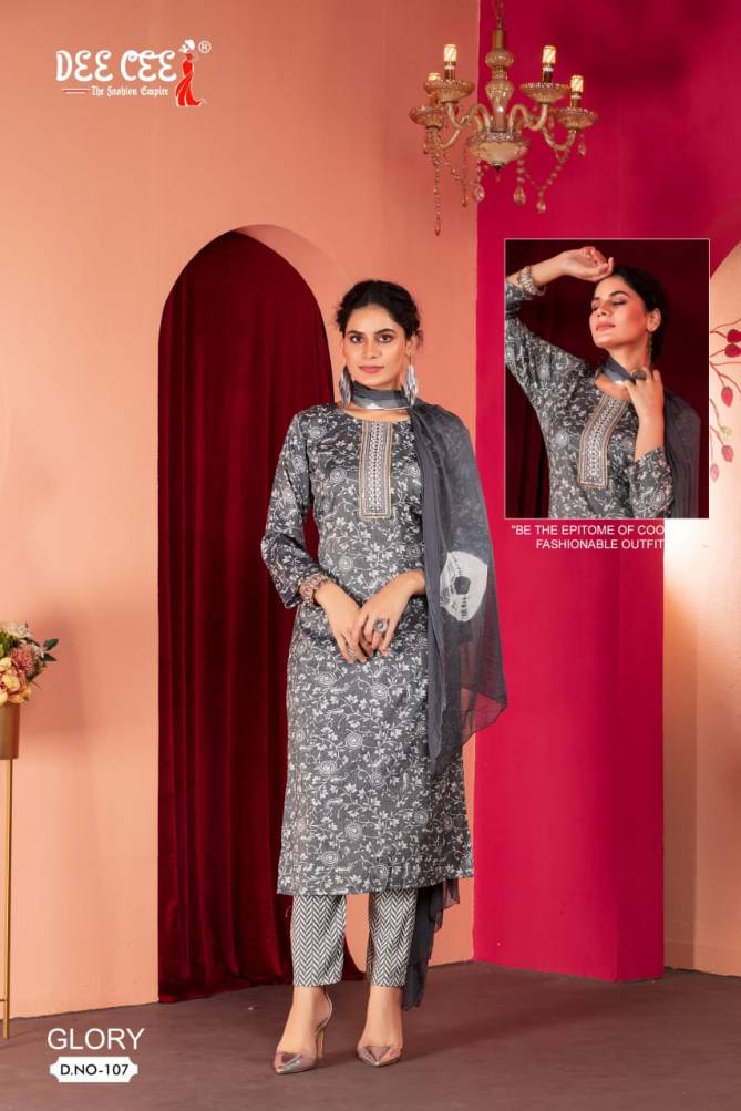 Glory By deecee capsule Printed Straight Kurti With Bottom Dupatta Wholesale Shop In Surat